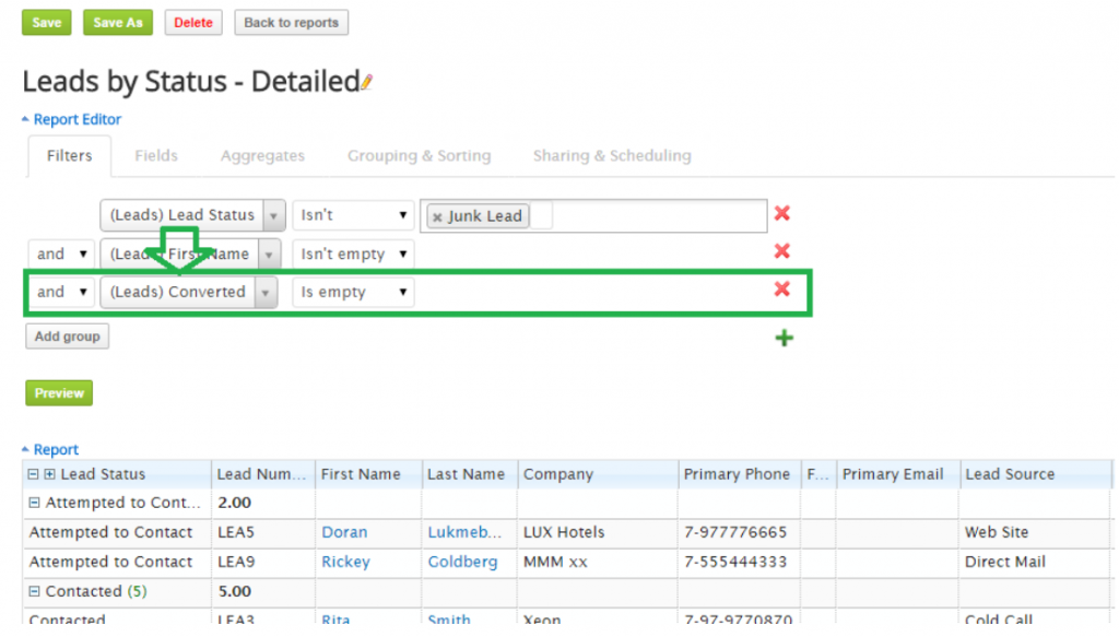 How to filter the report data? – Analytic Reporting Tool – bTactic Open ...