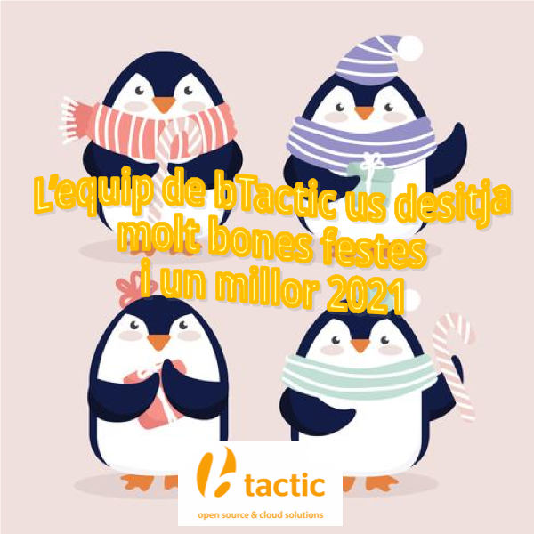 bTactic us desitja Bones festes i un millor 2021